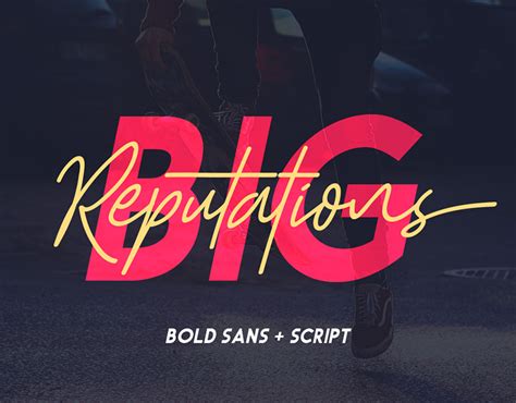 Big Reputation – Font Duo on Behance