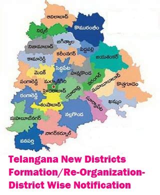 Telangana New Districts Formation/Re-Organization-District Wise ...