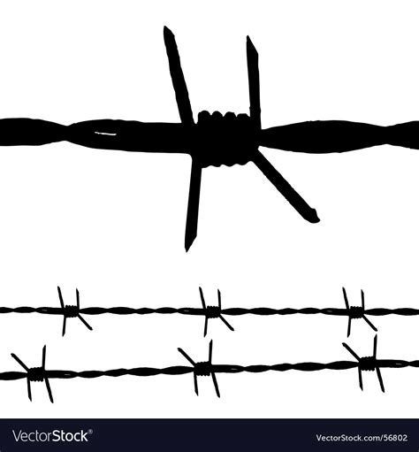 Barbed wire Royalty Free Vector Image - VectorStock