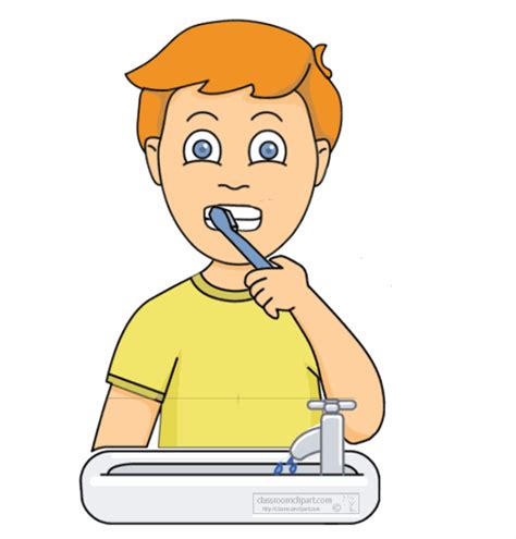 boy_brushing_teeth_5C.gif | Animated clipart, Brushing teeth, Animation