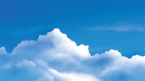 Cumulus clouds on the bright blue sky 1430486 Vector Art at Vecteezy