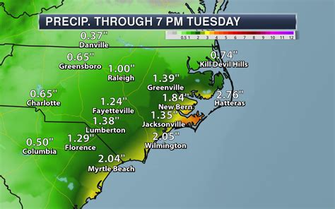 More Heavy Coastal Carolina Rain – Weather Outlook For Monday, June 15 ...