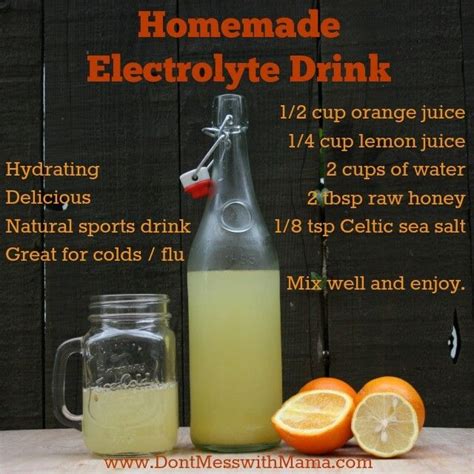 Homemade Electrolyte Drink | Recipe | Natural sports drink, Homemade electrolyte drink ...