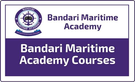 Bandari Maritime Academy Courses and Fee Structure - Nangmak Media