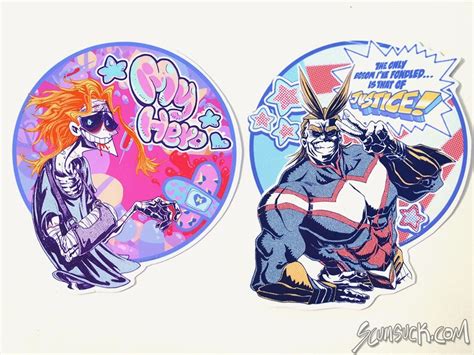 Stickers: ALL MIGHT true form buff might bara tiddies | Etsy