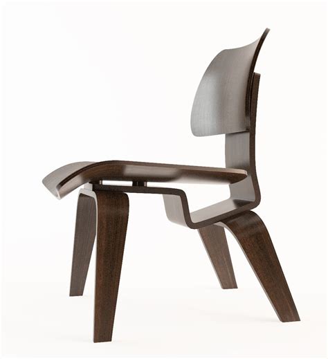 free dining chair wood 3d model