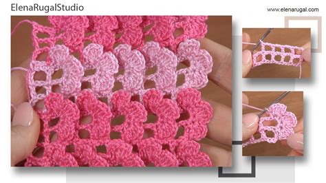 Crochet 3D Flower BORDER EDGING Pattern - YouTube