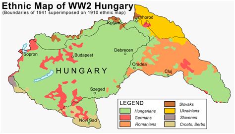 Hungary 1941 ethnic - Second Vienna Award - Wikipedia | Map, Hungary, Europe map