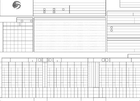 Printable Blank Volleyball Stat Sheets - Printable Templates