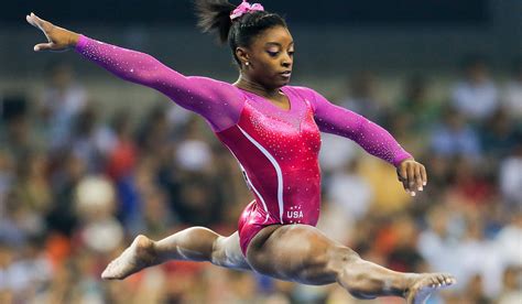 Simone Biles wins all-around title again at world gymnastics championships - LA Times