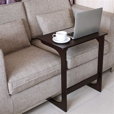 Buy HOMFA Bamboo Sofa Couch Coffee End Table Laptop Desk Snack C Table Bed Side Table Modern ...