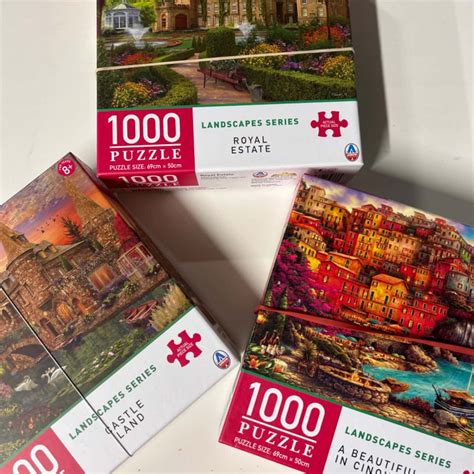 1000 Puzzle Landscape series x3 Puzzles (s)