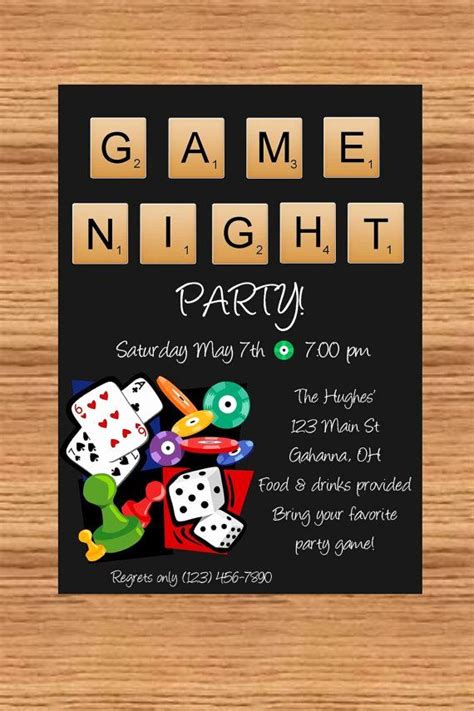 Game Night Invitation Wording Unique Best 25 Game Night Parties Ideas ...