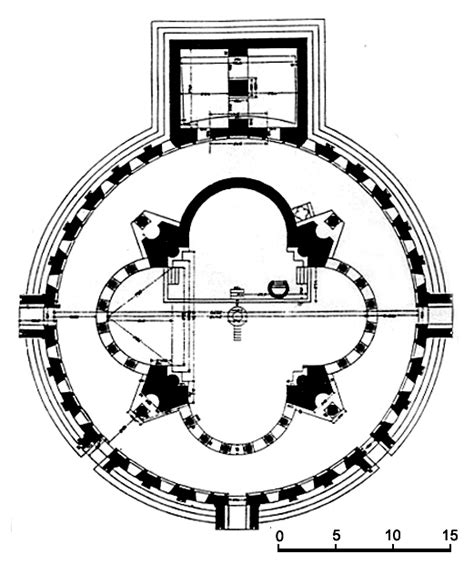 Zvartnots Cathedral Plan (Illustration) - World History Encyclopedia