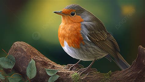 Robin Bird In A Tree Background, Robin Bird Picture Background Image And Wallpaper for Free Download