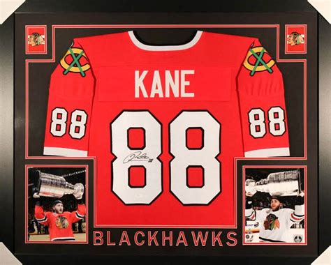 Patrick Kane Signed Blackhawks 35x43 Custom Framed Jersey (JSA COA ...