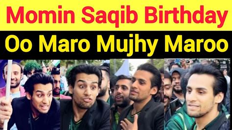 Momin Saqib Fans are celebrating his Birthday outside Sydney cricket ...