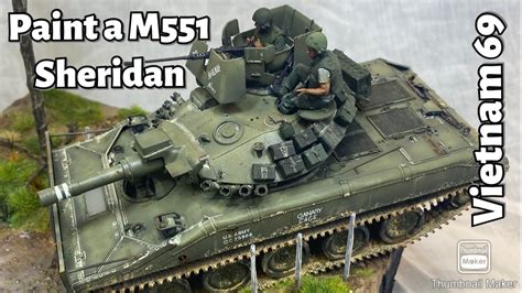 Sheridan M551 Paint and weather step by step #vietnamwar - YouTube