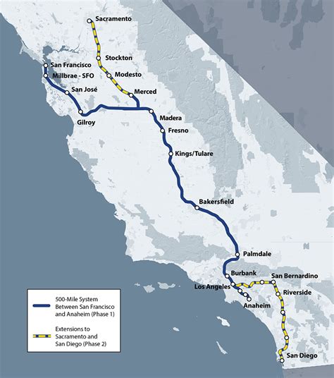 California High Speed Rail Map - Ricca Chloette