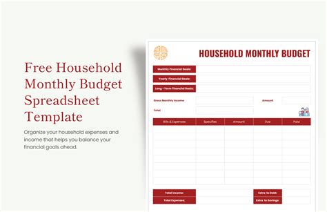 Household budget google sheets template - klimseed