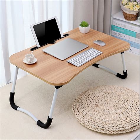 iLH Large Bed Tray Foldable Portable Multifunction Laptop Desk Lazy Laptop Table - Walmart.com ...