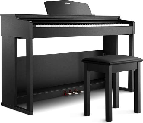 Donner Digital Piano 88 Key Weighted, DDP-100S Graded Hammer-Action ...