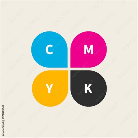 CMYK logo Stock Vector | Adobe Stock