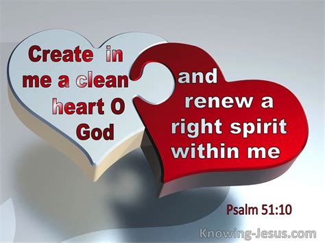 Psalm 51:10 Create In Me A Clean Heart (silver)