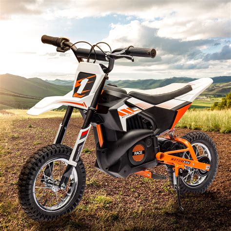 CASEMIOL 24V Ride On Powered Dirt Bike, Electric Motorcycle with Continuously Variable Speed ...