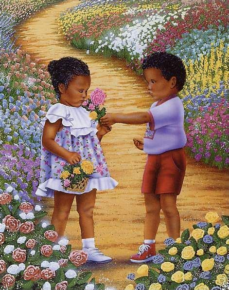 Painting Of Black Children at PaintingValley.com | Explore collection of Painting Of Black Children