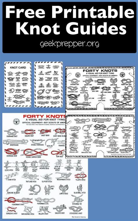 Printable Knot Tying Guide Pdf - Printable Word Searches