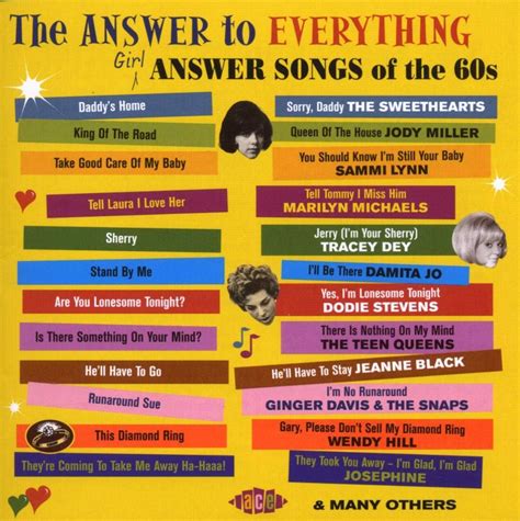 The Answer To Everything: Girl Answer Songs Of The 60s: Amazon.co.uk: Music