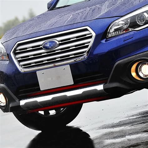 For Subaru Outback 2015 to 2019 Front Rear Bumper Skid Protector Guard Plate ABS Plastic Bumper ...