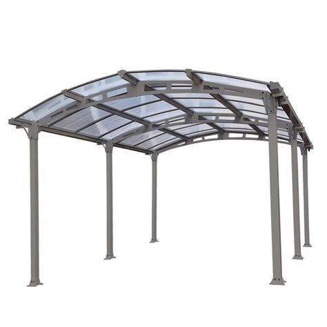 Palram Arcadia 5,000 12 ft. x 16 ft. Carport with Polycarbonate Roof-701592 - The Home Depot