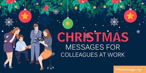 Christmas Messages for Colleagues at Work, Holiday Wishes