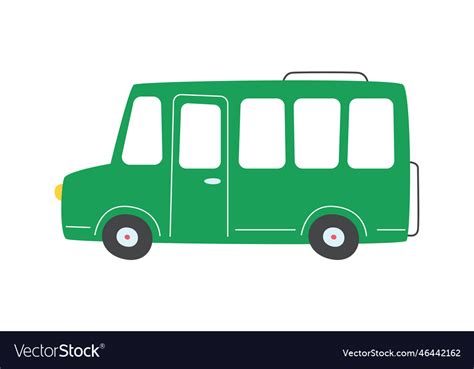 Bus road vehicle Royalty Free Vector Image - VectorStock