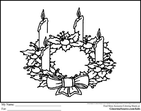 Advent Coloring page Wreath | Drawing things | Pinterest | Wreaths ...