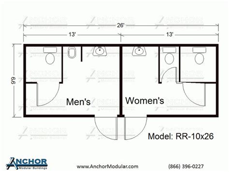 Modular Restroom and Bathroom Floor Plans | Bathroom floor plans, Bathroom layout plans, Public ...