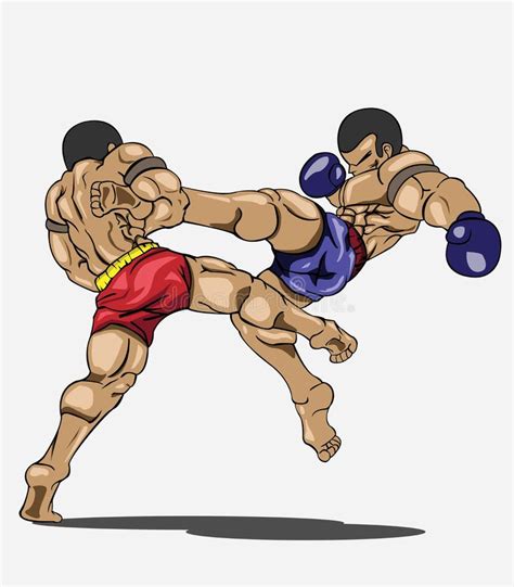 Muay thai. Martial art stock vector. Illustration of thai - 38879687