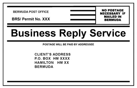 Business Reply Mail – Bermuda Post Office