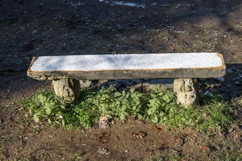 Premium Photo | Wooden park bench at a park