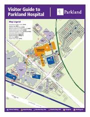 NPH Map (1).pdf - Visitor Guide to Parkland Hospital Map Legend Y X OA K AV E. Trinity Lot VD ...