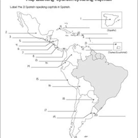 Spanish Speaking Countries Map And Capitals Maps Quiz By — db-excel.com