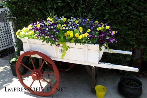 Old Wooden Wagon Planter Pictures, Photos, and Images for Facebook, Tumblr, Pinterest, and Twitter