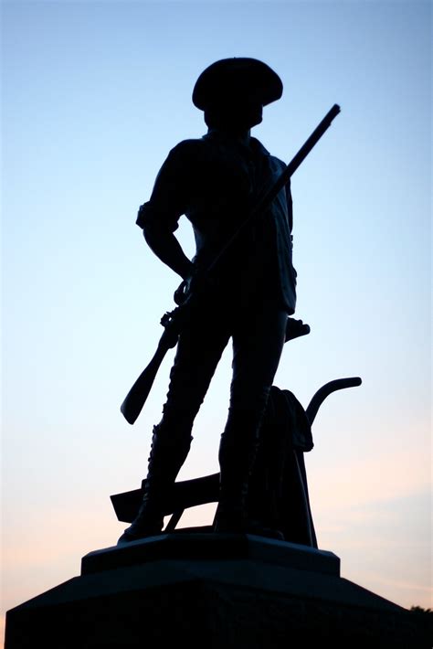 Minuteman statue at sunset | One of two statues of the Minut… | Flickr