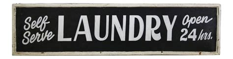 Vintage Laundromat Sign | Signs, Metal signs, Shop signs