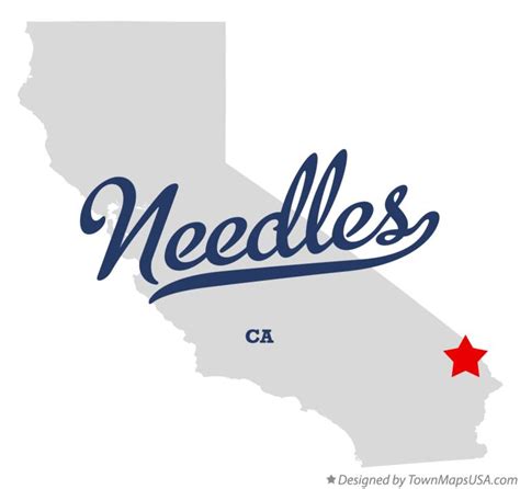 Map of Needles, CA, California