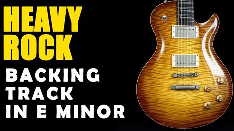 Heavy Rock Backing Track in E Minor - Easy Jam Tracks - YouTube