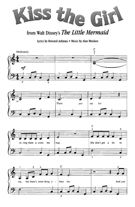 Free Printable Disney Piano Music - Free Templates Printable