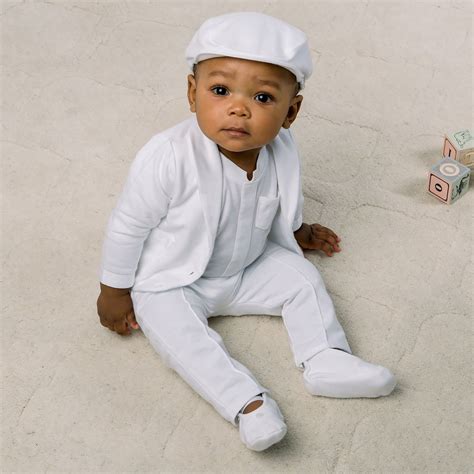 *Size 6-9 (white/pants) shipping by 5/14* Handmade in the USA The Miles Baby Boy Suit is crafted ...